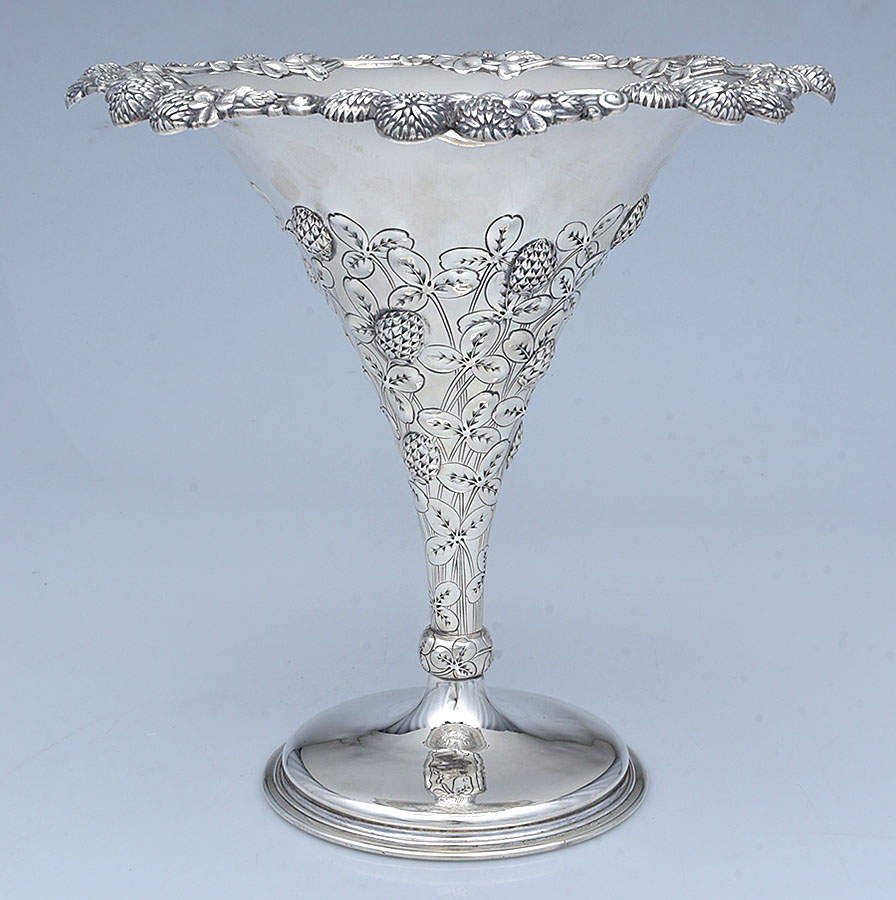 Clover (Sterling, Hollowware Only) 10" Trumpet Vase by Tiffany & CO SILVER-1
