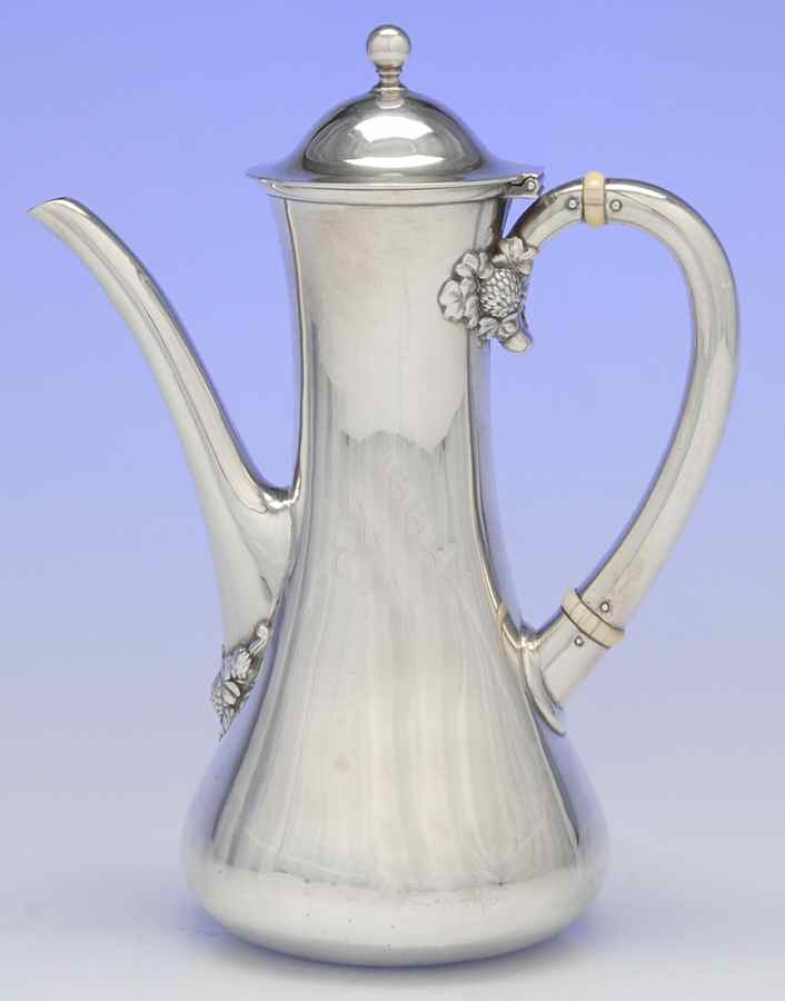 Clover (Sterling, Hollowware Only) Mini Coffee Pot by Tiffany & CO SILVER-1