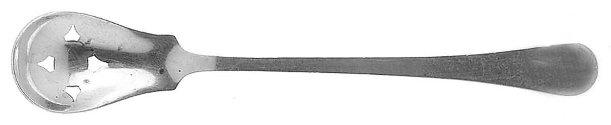Hannah Hull (Sterling, 1974-2003) Pierced Bowl Short Handle Olive Spoon by Tuttle-1