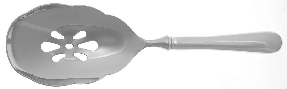 Hannah Hull (Sterling, 1974-2003) Pierced Serving Spoon with Stainless Bowl by Tuttle-1