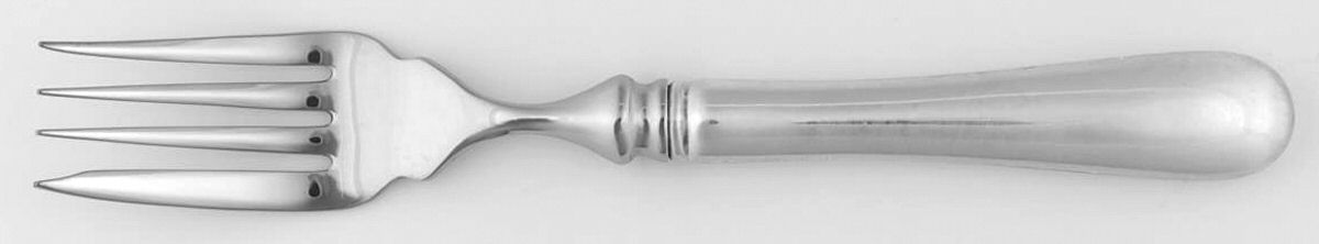 Hannah Hull (Sterling, 1974-2003) Individual Hollow Fish Fork, Stainless Tines by Tuttle-1