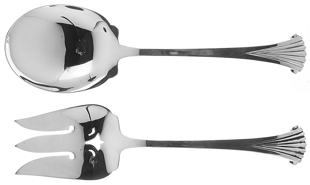 Onslow (Sterling, 1974-2003) (2 Pc) Solid Salad Set by Tuttle-1