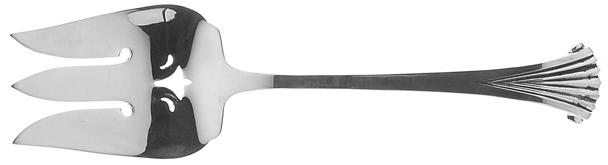 Onslow (Sterling, 1974-2003) Solid Salad Serving Fork by Tuttle-1