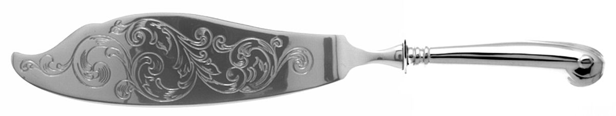 Onslow (Sterling, 1974-2003) Engraved Fish Serving Knife-Stainless Blade by Tuttle-1