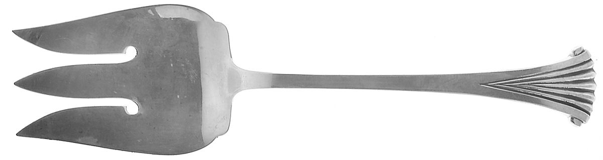 Onslow (Sterling, 1974-2003) Medium Solid Cold Meat Serving Fork by Tuttle-1
