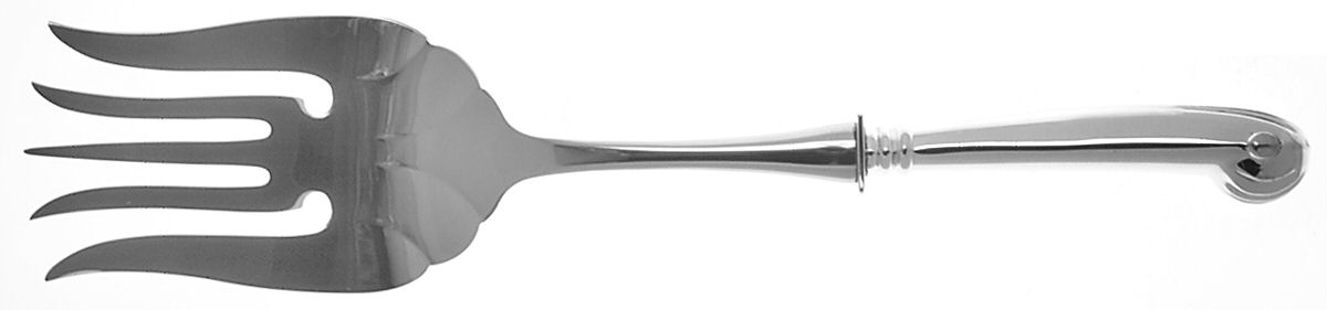 Onslow (Sterling, 1974-2003) Large Stainless-Tine Cold Meat Serving Fork by Tuttle-1