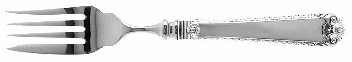 Lamerie (Sterling, 1974-2009) Individual Hollow Fish Fork, Stainless Tines by Tuttle-1