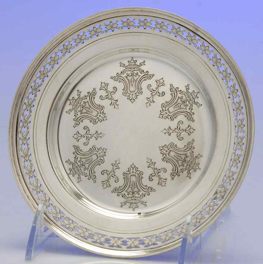 5461 (Sterling, Hollowware) Bread Plate by Towle Silver-1