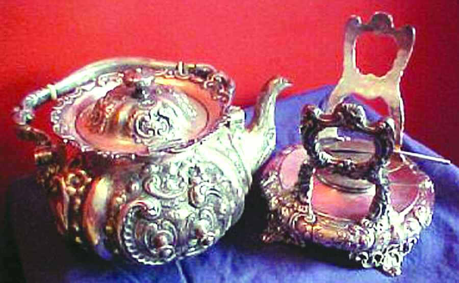 507 (Sterling, Hollowware) Kettle, Stand & Burner by Theodore B Starr-1