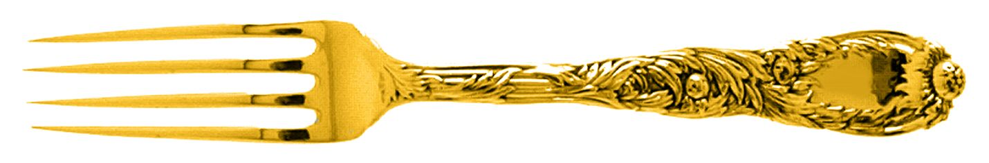 Chrysanthemum Gold (Str, 1880, Gold Vermeil) Fork by Tiffany & CO SILVER-1
