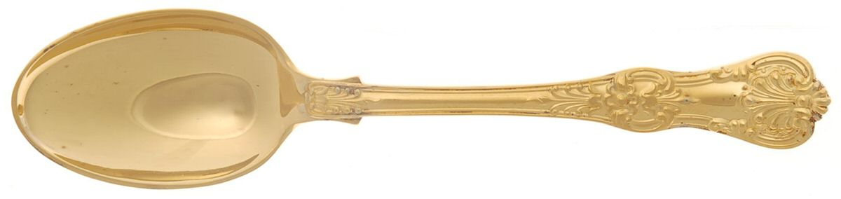 English King Gold (Str, 1885, Gold Vermeil) Teaspoon by Tiffany & CO SILVER-1