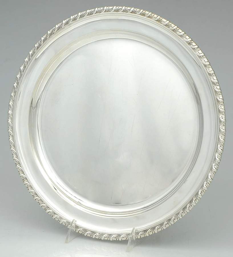 18887 (Sterling, Hollowware) 13" Round Tray by Tiffany & CO SILVER-1