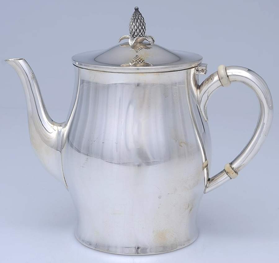 Paul Revere-Plain (Sterling, Hollowware) Teapot by Tuttle-1