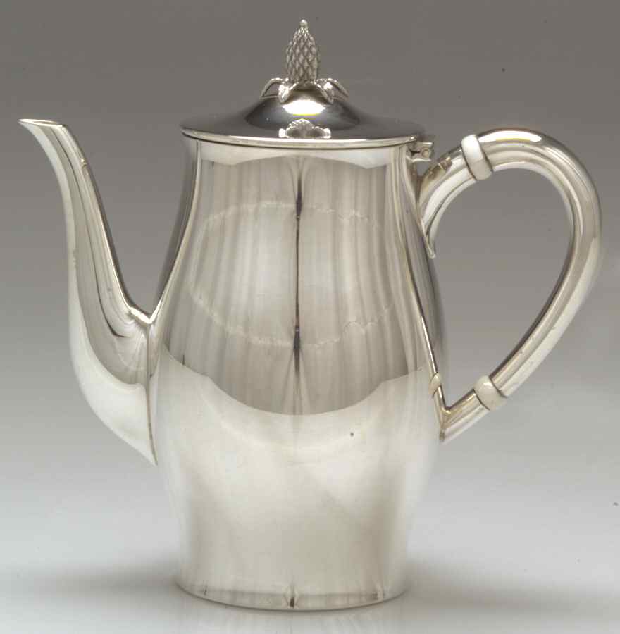 Paul Revere-Plain (Sterling, Hollowware) Coffee Pot by Tuttle-1