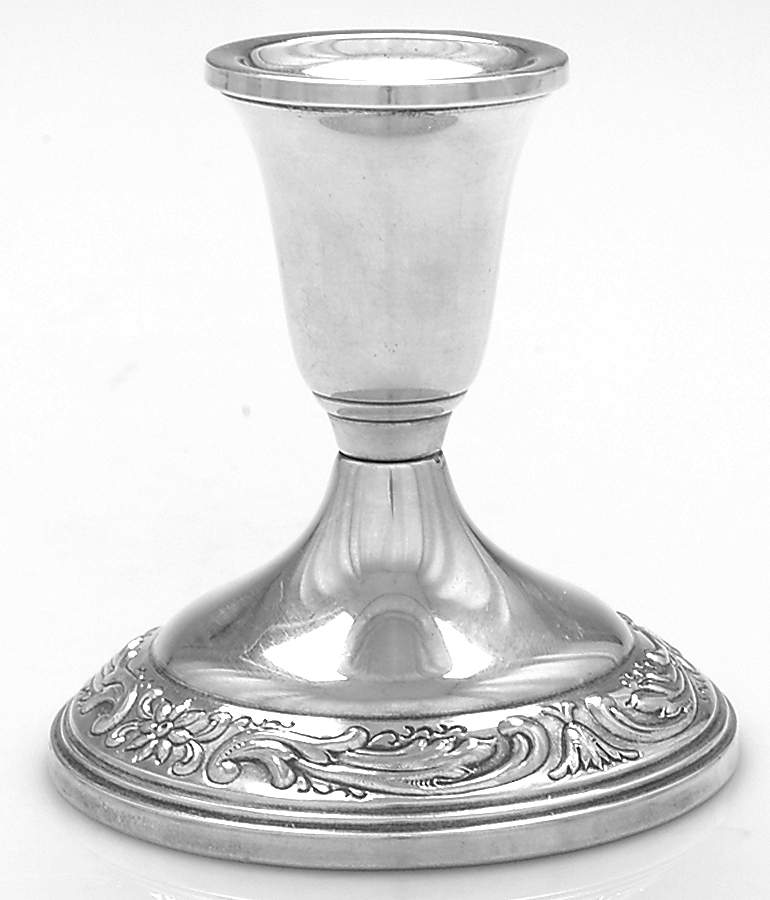 Old Master (Sterling, Hollowware, Towle Mark) Weighted Console Candleholder by Towle Silver-1