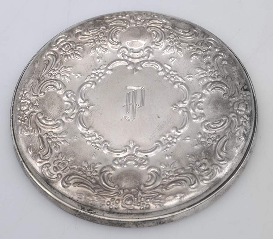 Old Master (Sterling, Hollowware, 4 Marks) Sterling Purse Mirror by Towle Silver-1