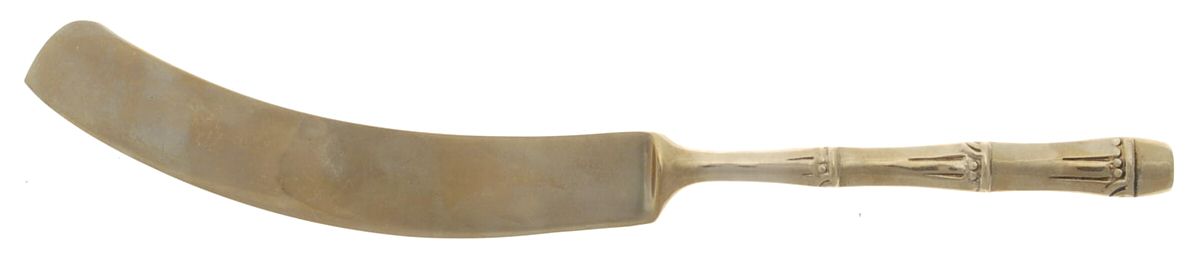 Royal Bamboo (Bronzeware) Large Solid Piece Cake Knife by Thai Bronzewares Mfr-1