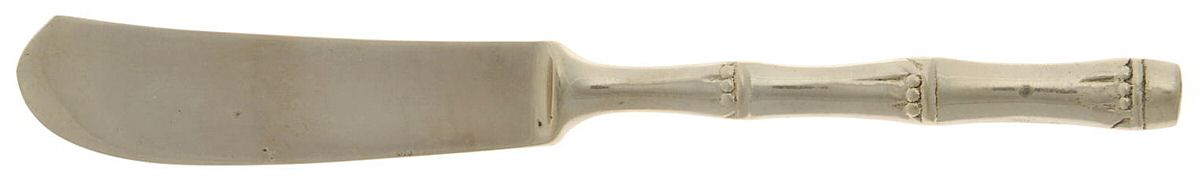 Royal Bamboo (Bronzeware) Flat Handle Butter Spreader by Thai Bronzewares Mfr-1