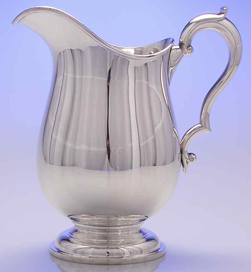 419 (Sterling, Hollowware) Sterling Water Pitcher by Tuttle-1