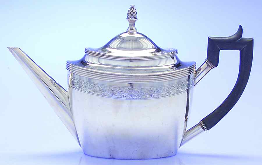 1799 (Sterling, Hollowware) Teapot by Tuttle-1