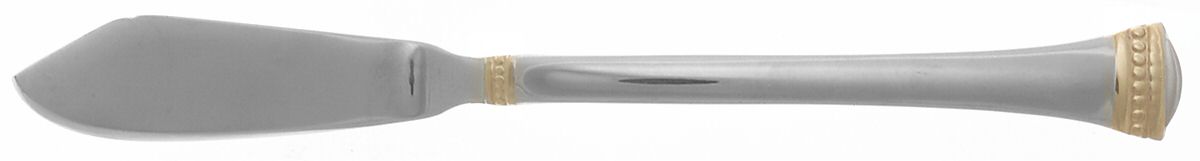 Classique Bead Gold Accent (Stainless) Flat Handle Master Butter Knife by Towle Silver-1