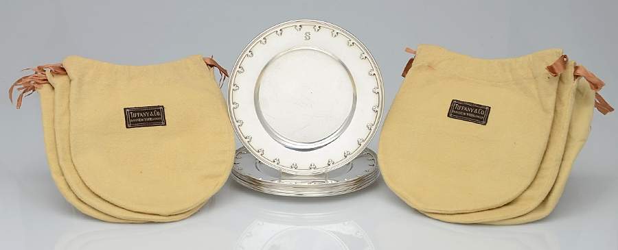 St. Dunstan (Sterling, Hollowware) Bread & Butter Plate - Set of 6 by Tiffany & CO SILVER-1