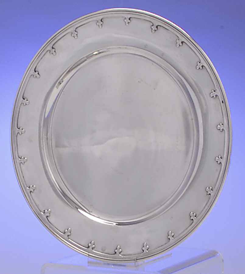 St. Dunstan (Sterling, Hollowware) Dinner/Service Plate by Tiffany & CO SILVER-1