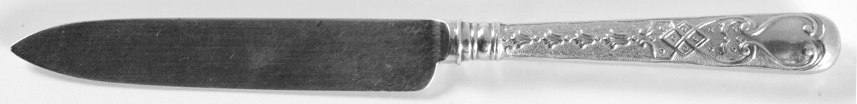 TBY1 (Sterling) Hollow Handle Fruit Knife with Sterling Blade by Thomas Bradbury&Sons-1