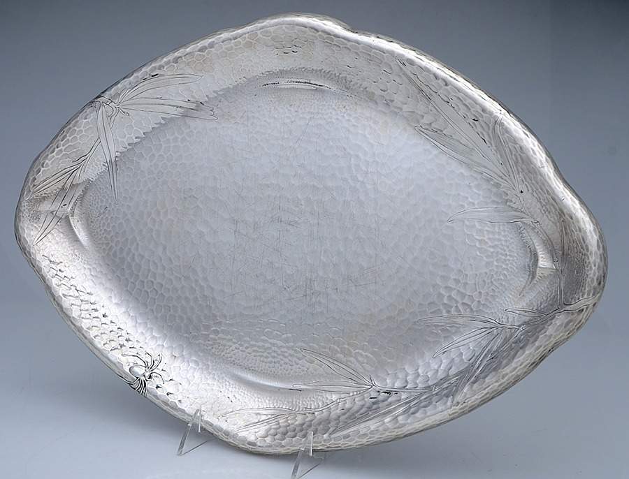 Lap-Over-Edge, Hollowware 18" Oval Serving Platter by Tiffany & CO SILVER-1