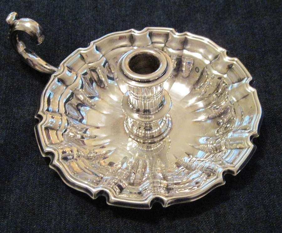 Chippendale (Silverplate, Hollowware) Silverplate Chamberstick by Towle Silver-1