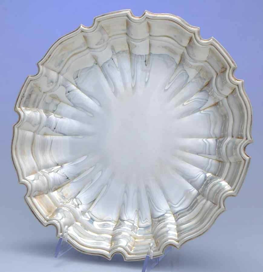 Chippendale (Silverplate, Hollowware) Silverplate Sandwich Plate by Towle Silver-1