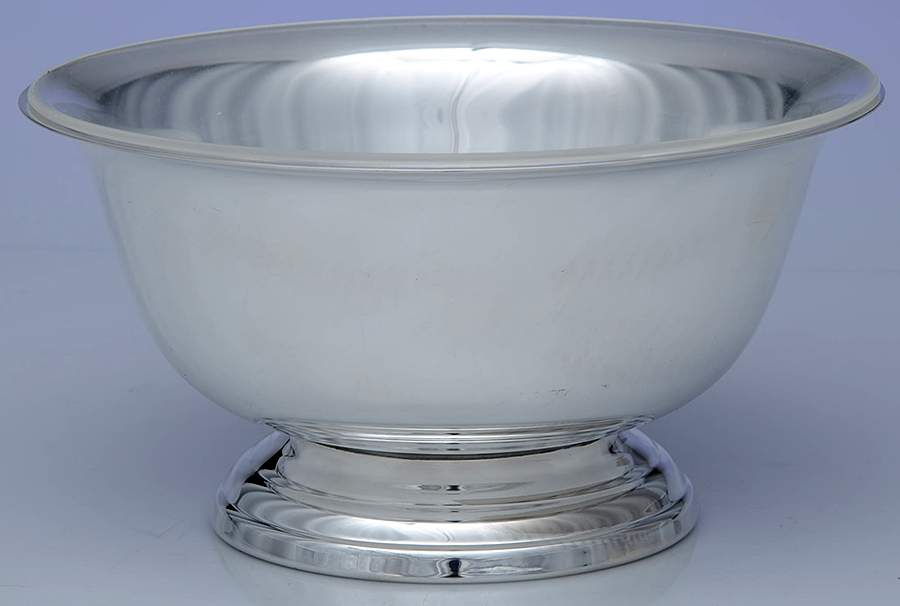 Paul Revere Bowls (Silverplate, Hollowware) 8" Paul Revere Bowl & Plastic Liner by Towle Silver-1