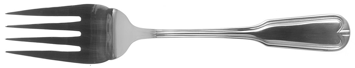 Hotel (Stainless) Medium Solid Cold Meat Serving Fork by Towle Silver-1