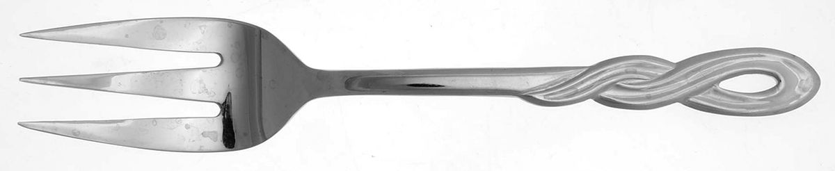 TOT19 (Stainless) Medium Solid Cold Meat Serving Fork by Tools of The Trade-1