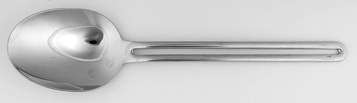 Nordic (Stainless, 18-10) Solid Salad Serving Spoon by Towle Silver-1