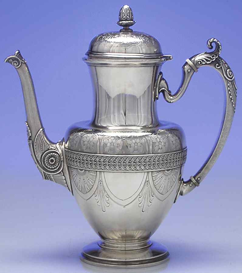 Italian (Sterling, Hollowware) Coffee Pot by Tiffany & CO SILVER-1