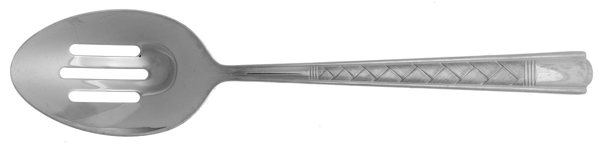 Echelon (Stainless) Pierced Tablespoon (Serving Spoon) by Towle Silver-1
