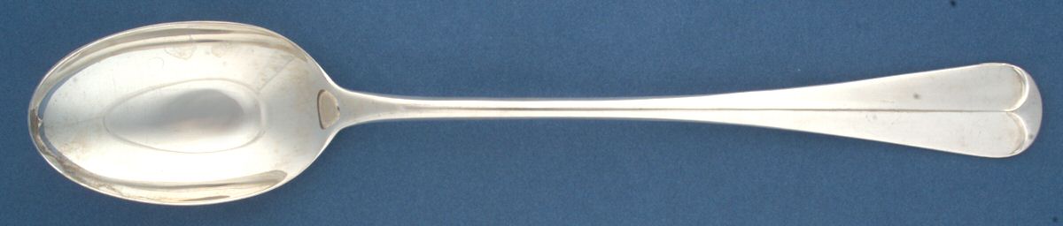 Rattail (Silverplate-Italy) Large Solid Dressing Spoon by Towle Silver-1
