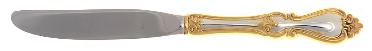 Queen Elizabeth-Gold (Sterling) Modern Hollow Butter Spreader (Stainless) by Towle Silver-1