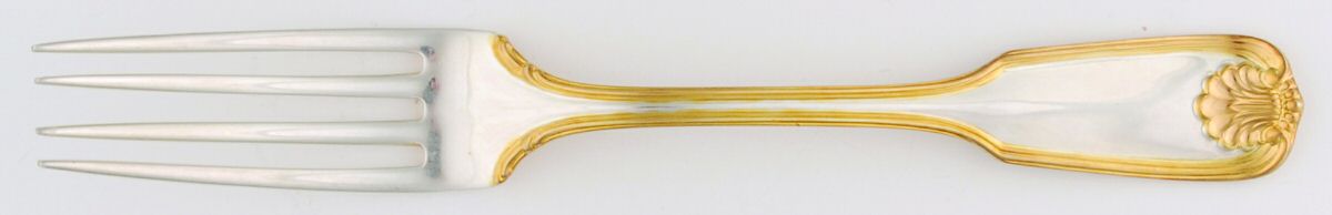 Ben Franklin (Sterling-Gold Acct) Fork by Towle Silver-1