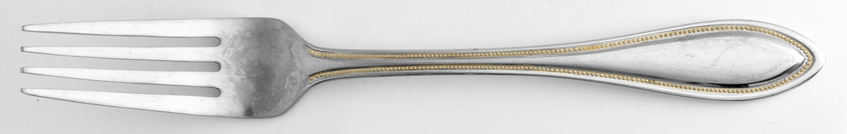 Tuscan Bead Gold (Stainless) Fork by Towle Silver-1