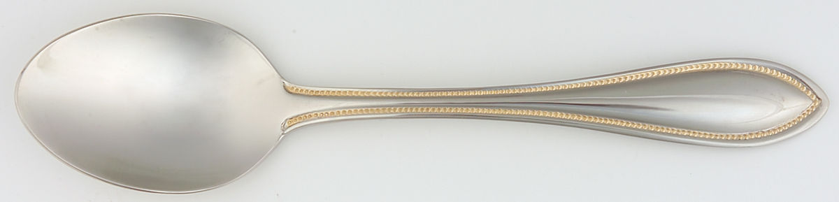 Tuscan Bead Gold (Stainless) Teaspoon by Towle Silver-1