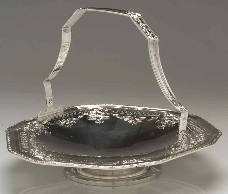 95044 (Sterling, Hollowware) Footed Handled Cake Basket by Towle Silver-1