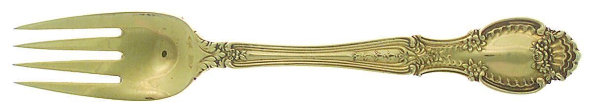 Richelieu (Gold Vermeil) Dessert Fork by Tiffany & CO SILVER-1