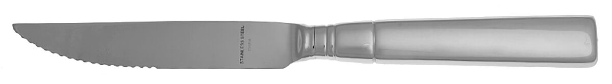 Embassy (Stainless) Steak Knife Individual Hollow, Serrate HC by Towle Silver-1
