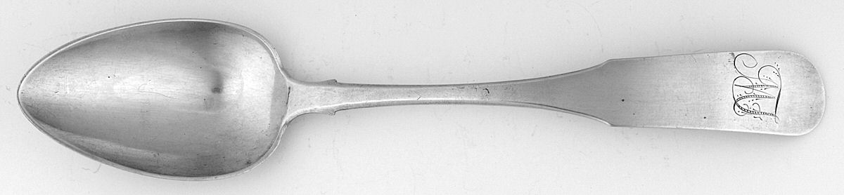 Tba1 (Coin) Tablespoon (Serving Spoon) by Theophilus Bradbury-1