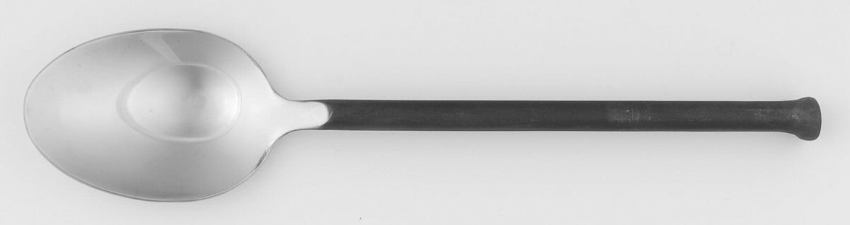 Gun Metal (Stainless) Place/Oval Soup Spoon by Ty Pennington-1