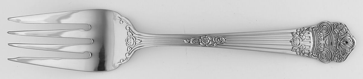 Georgian (Stainless) Medium Solid Cold Meat Serving Fork by Towle Silver-1