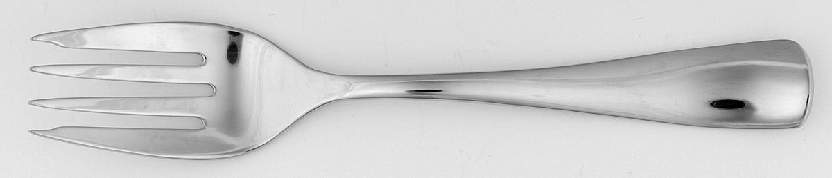 Barren (Stainless) Medium Solid Cold Meat Serving Fork by Towle Silver-1