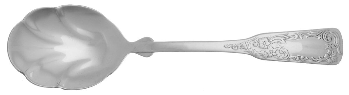 1690-Engraved (Stainless) Sugar Shell Spoon by Towle Silver-1